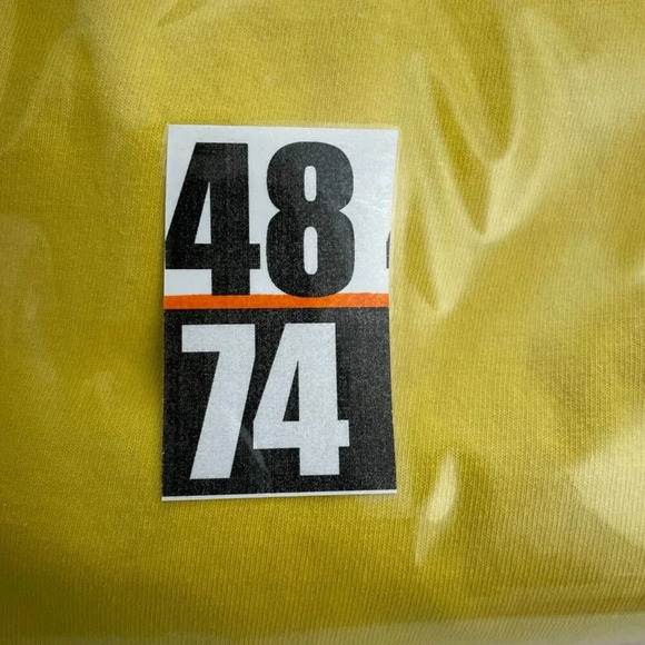 TDE Yellow "The House Is Burning" T-Shirt L 100% Cotton Made In USA 4874 - Picture 7 of 8